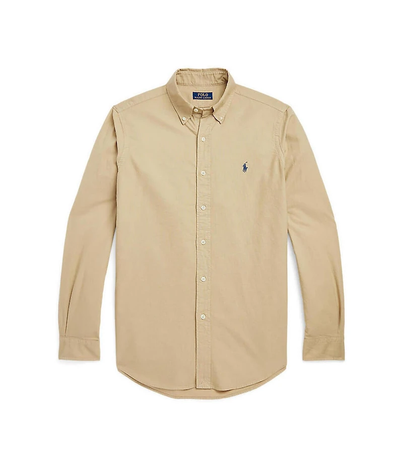 Polo Ralph Lauren Solid Classic-Fit Oxford Long-Sleeve Woven Shirt
