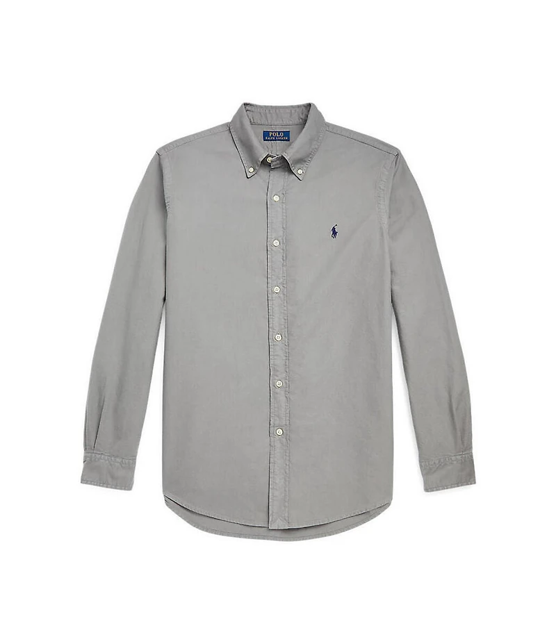 Polo Ralph Lauren Solid Classic-Fit Oxford Long-Sleeve Woven Shirt