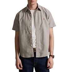 Polo Ralph Lauren Classic Fit Oxford Short Sleeve Woven Shirt
