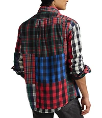 Polo Ralph Lauren Classic Fit Patchwork Flannel Long Sleeve Woven Shirt