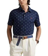 Polo Ralph Lauren Classic Fit Performance Stretch Logo Print Short Sleeve Polo Shirt