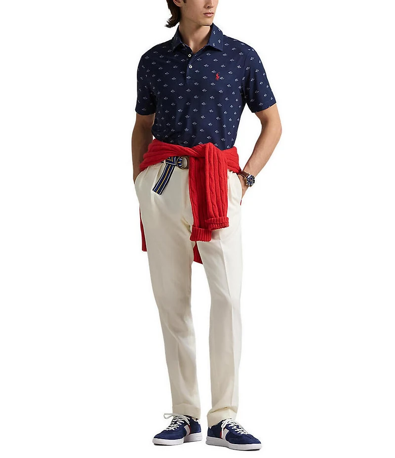 Polo Ralph Lauren Classic Fit Performance Stretch Logo Print Short Sleeve Polo Shirt