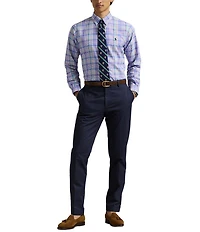 Polo Ralph Lauren Classic Fit Performance Stretch Oxford Medium Plaid Long Sleeve Woven Shirt