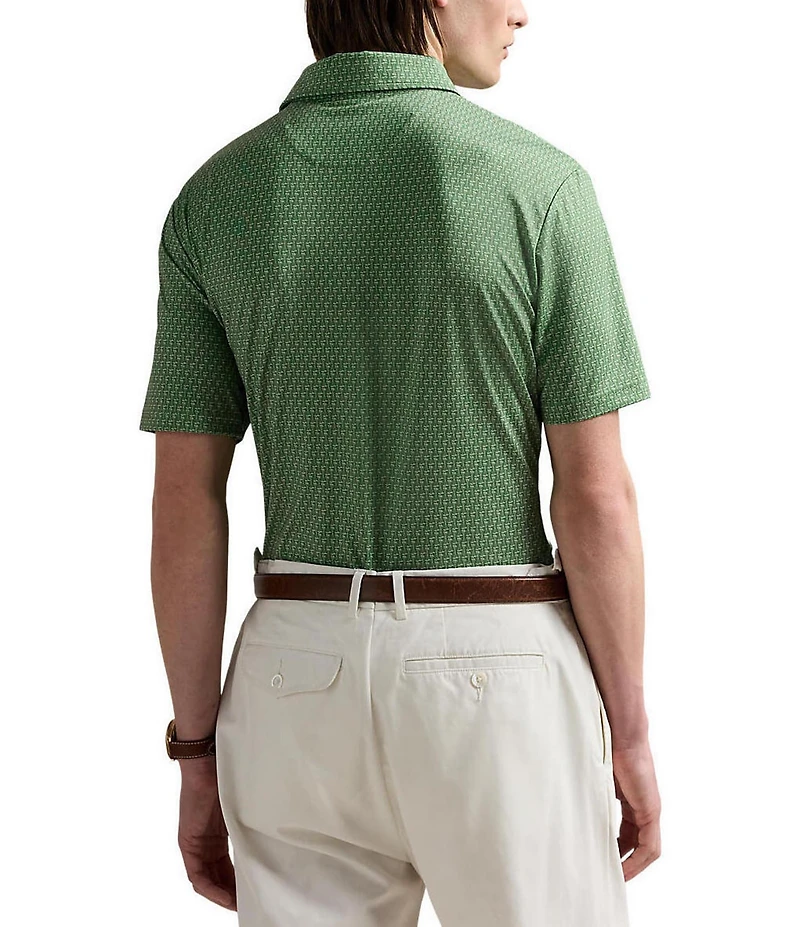 Polo Ralph Lauren Classic Fit Printed Performance Stretch Short Sleeve Polo Shirt