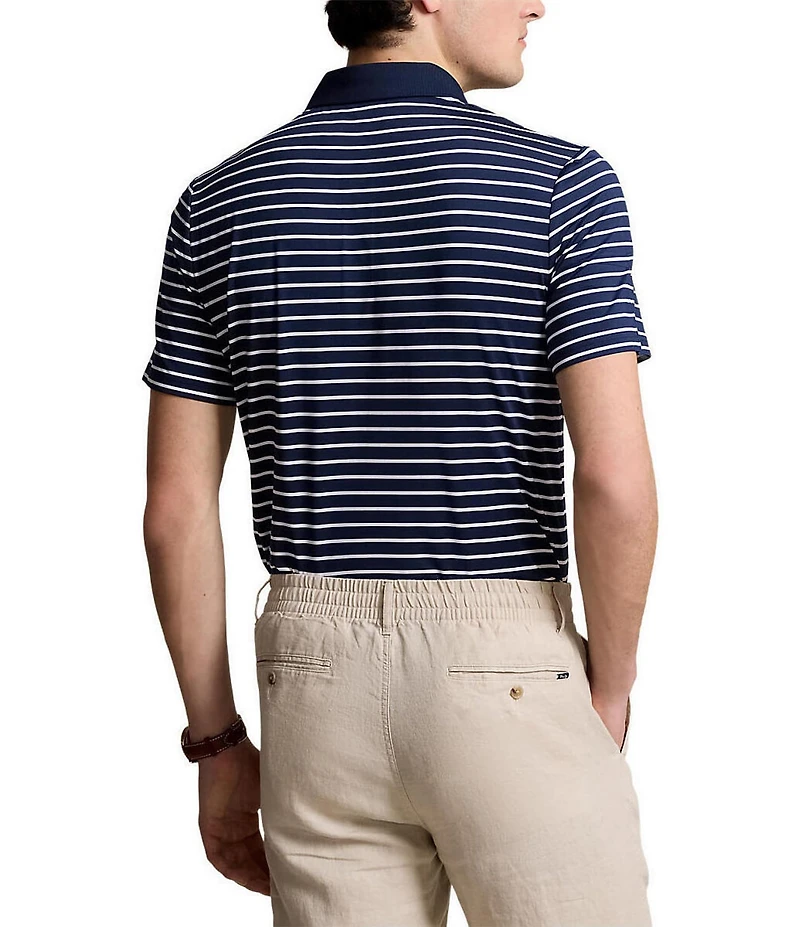Polo Ralph Lauren Classic Fit Striped Performance Stretch Short Sleeve Polo Shirt