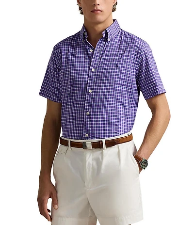 Polo Ralph Lauren Classic Fit Performance Stretch Twill Short Sleeve Woven Shirt