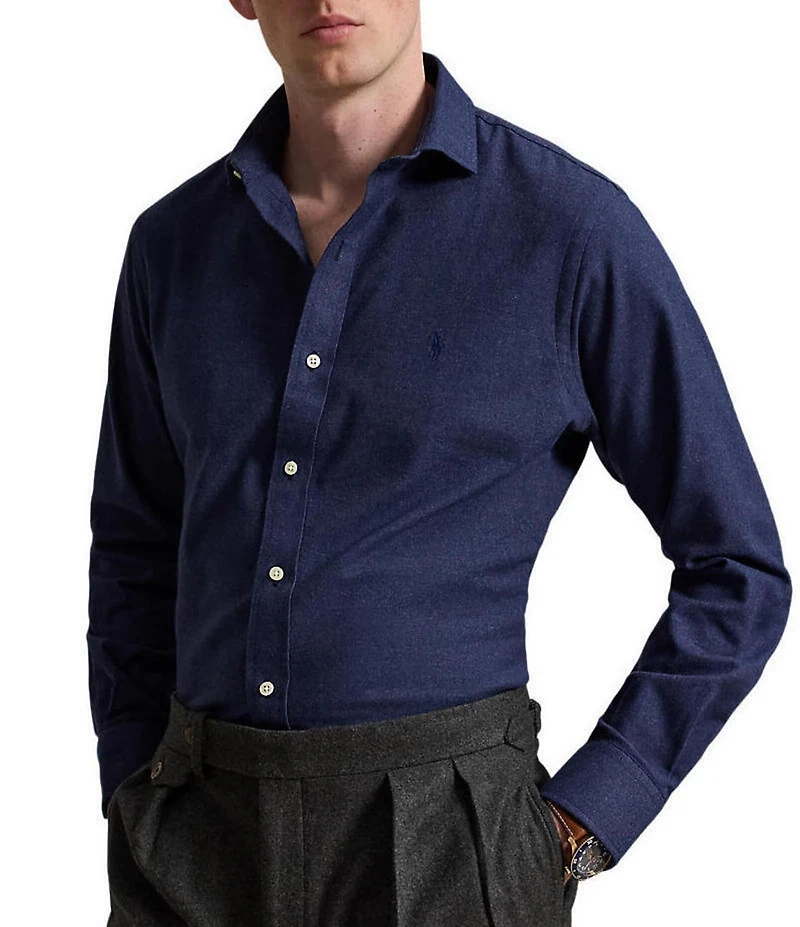 Polo Ralph Lauren Classic Fit Performance Twill Solid Long Sleeve Woven Shirt
