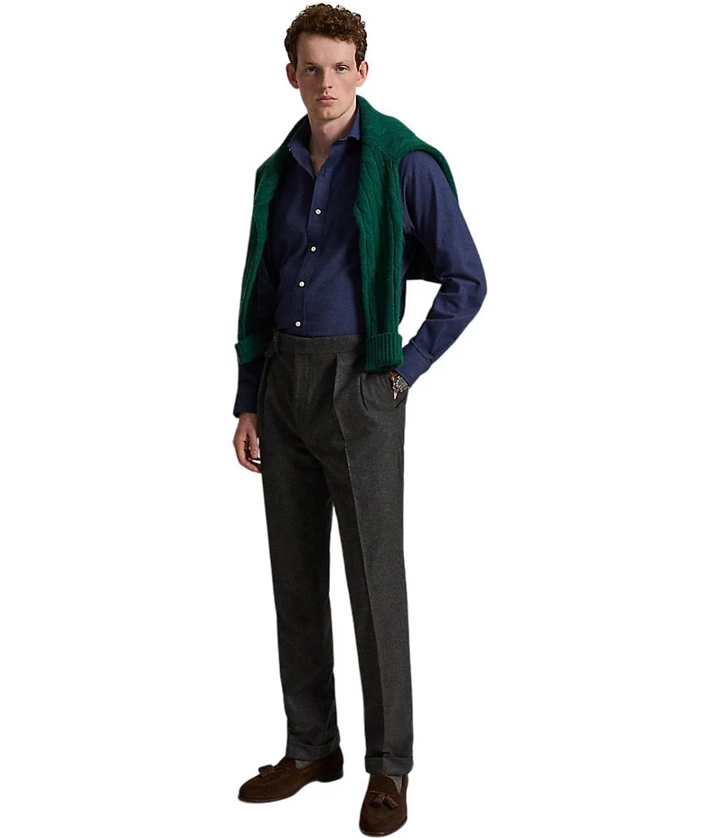 Polo Ralph Lauren Classic Fit Performance Twill Solid Long Sleeve Woven Shirt