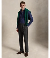 Polo Ralph Lauren Classic Fit Performance Twill Solid Long Sleeve Woven Shirt