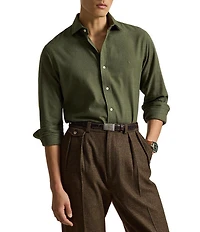 Polo Ralph Lauren Classic Fit Performance Twill Solid Long Sleeve Woven Shirt