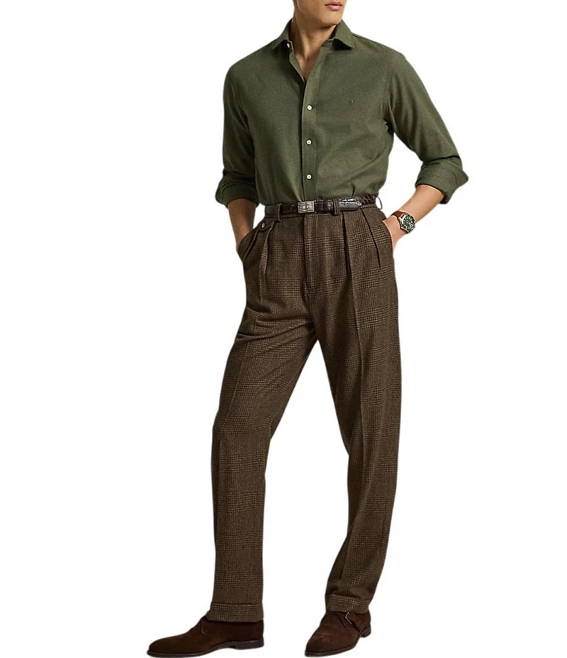 Polo Ralph Lauren Classic Fit Performance Twill Solid Long Sleeve Woven Shirt
