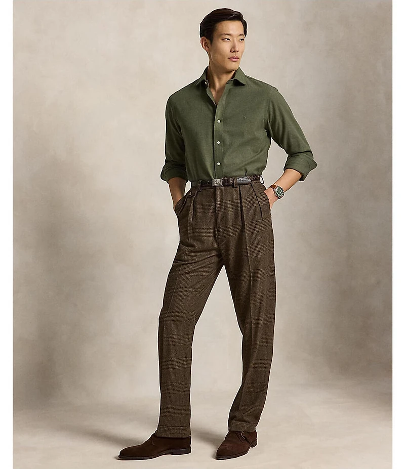 Polo Ralph Lauren Classic Fit Performance Twill Solid Long Sleeve Woven Shirt