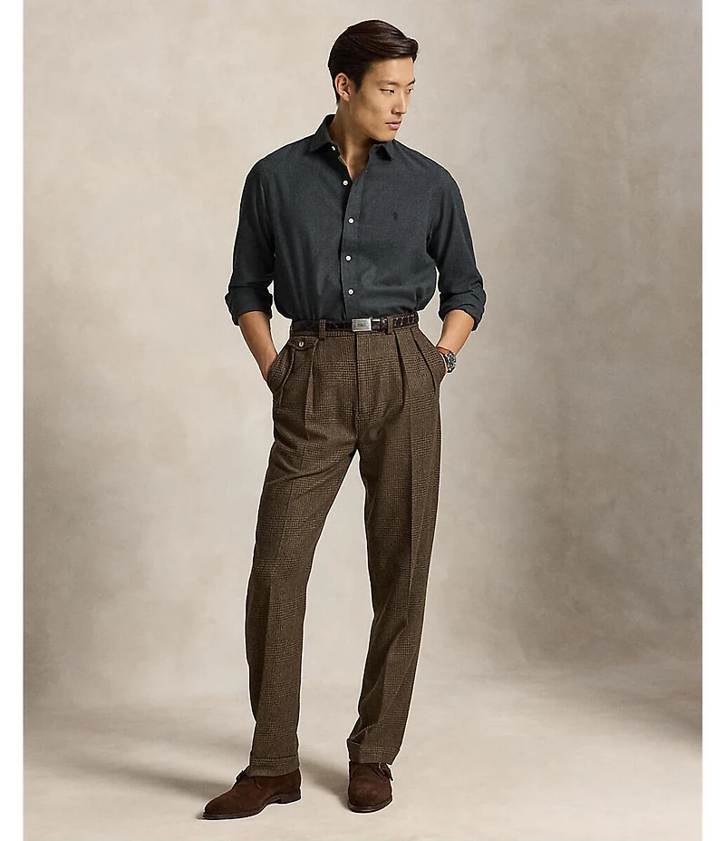 Polo Ralph Lauren Classic Fit Performance Twill Solid Long Sleeve Woven Shirt