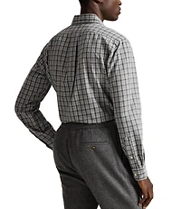 Polo Ralph Lauren Classic Fit Plaid Brushed Oxford Long Sleeve Woven Shirt