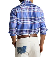 Polo Ralph Lauren Classic Fit Plaid Oxford Long Sleeve Workshirt