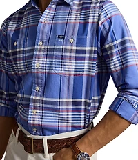Polo Ralph Lauren Classic Fit Plaid Oxford Long Sleeve Workshirt