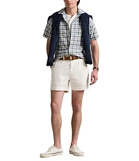 Polo Ralph Lauren Classic Fit Plaid Oxford Short Sleeve Woven Camp Workshirt