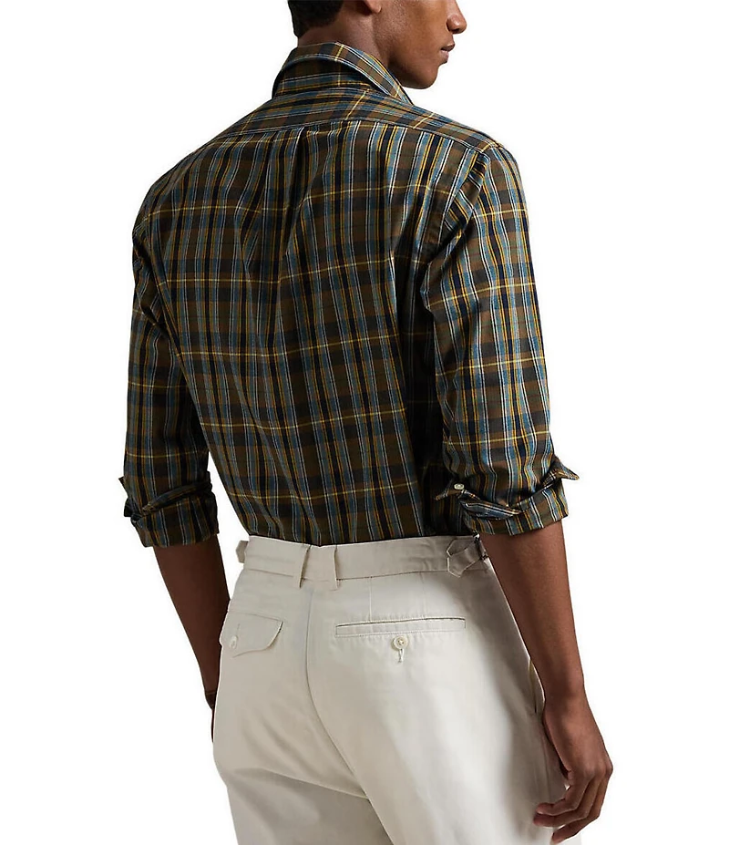 Polo Ralph Lauren Classic Fit Plaid Performance Stretch Long Sleeve Woven Shirt