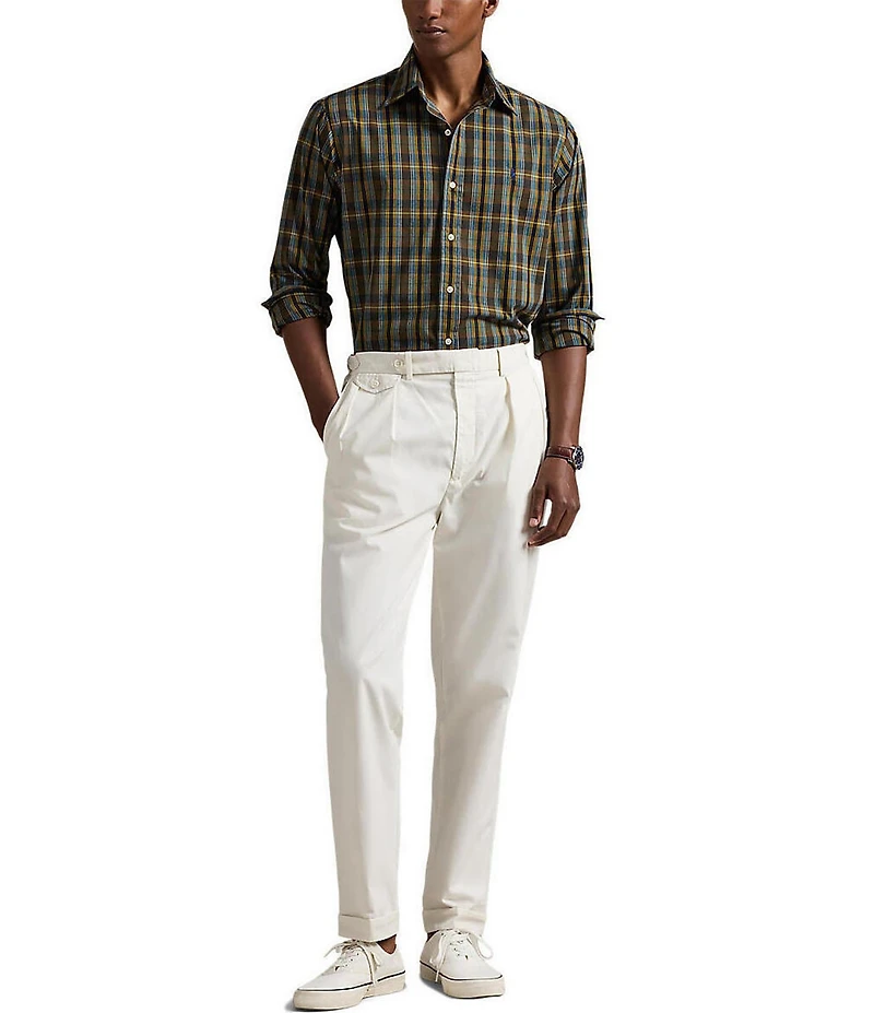Polo Ralph Lauren Classic Fit Plaid Performance Stretch Long Sleeve Woven Shirt