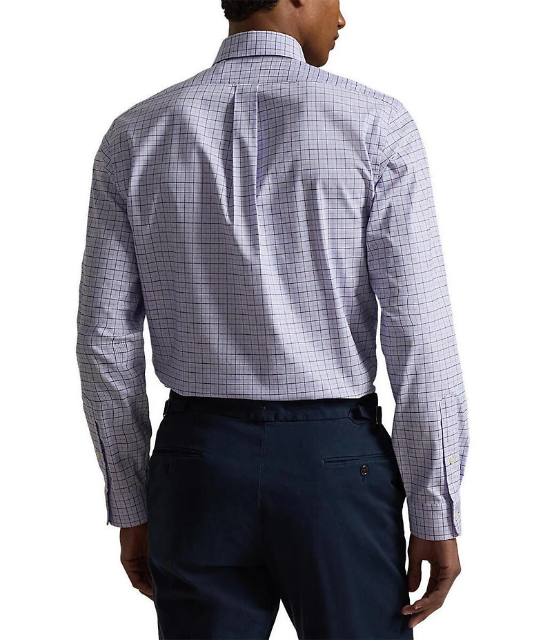 Polo Ralph Lauren Classic Fit Plaid Performance Stretch Twill Long Sleeve Woven Shirt