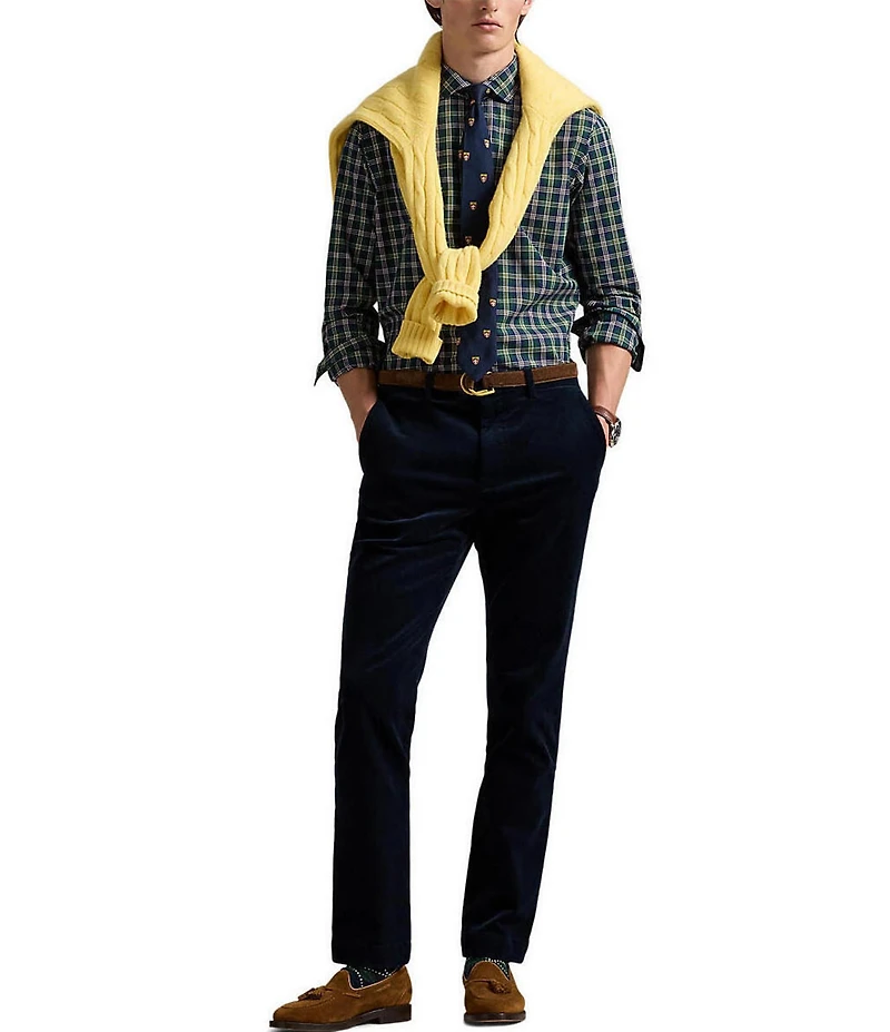 Polo Ralph Lauren Classic Fit Plaid Poplin Long Sleeve Woven Shirt