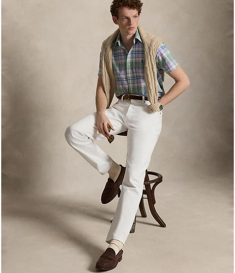 Polo Ralph Lauren Classic Fit Plaid Short Sleeve Oxford Shirt