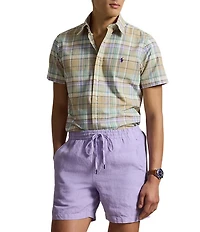 Polo Ralph Lauren Classic Fit Plaid Short Sleeve Woven Shirt