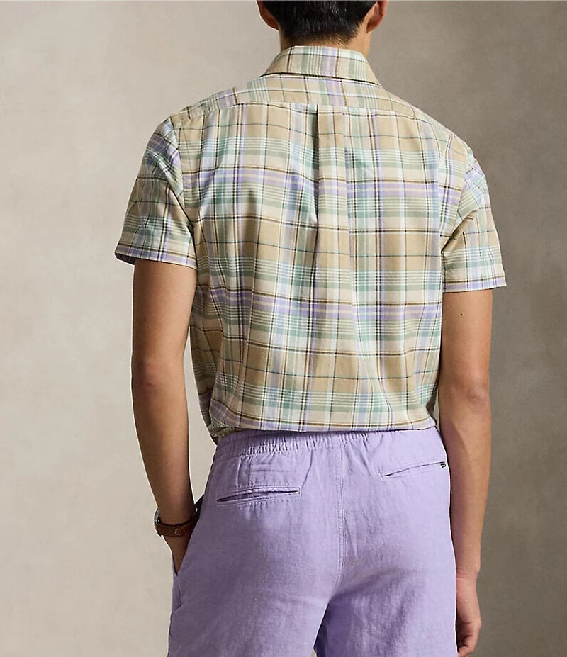 Polo Ralph Lauren Classic Fit Plaid Short Sleeve Woven Shirt