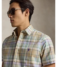 Polo Ralph Lauren Classic Fit Plaid Short Sleeve Woven Shirt