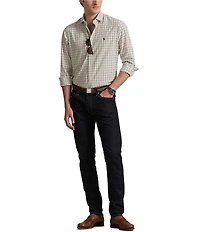 Polo Ralph Lauren Classic Fit Plaid Stretch Poplin Long Sleeve Woven Shirt