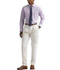 Polo Ralph Lauren Classic Fit Subtle Plaid Stretch Poplin Long Sleeve Woven Shirt