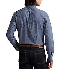 Polo Ralph Lauren Classic Fit Plaid Stretch Poplin Long Sleeve Woven Shirt