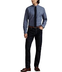 Polo Ralph Lauren Classic Fit Plaid Stretch Poplin Long Sleeve Woven Shirt