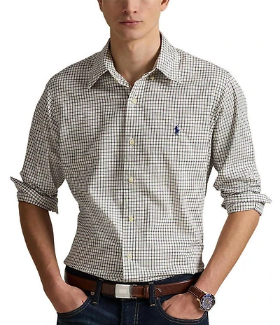 Polo Ralph Lauren Classic Fit Plaid Twill Long Sleeve Woven Shirt