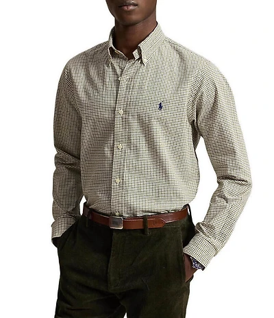 Polo Ralph Lauren Classic Fit Plaid Twill Long Sleeve Woven Shirt