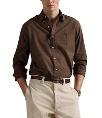 Polo Ralph Lauren Classic Fit Plaid Twill Long Sleeve Woven Shirt