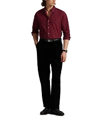 Polo Ralph Lauren Classic-Fit Plaid Twill Mini-Check Long-Sleeve Woven Shirt