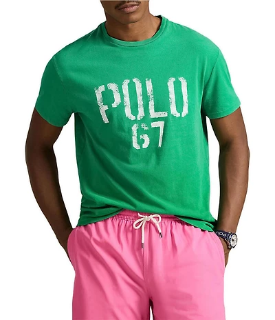 Polo Ralph Lauren Classic Fit Polo 67 Jersey Graphic Short Sleeve T-Shirt