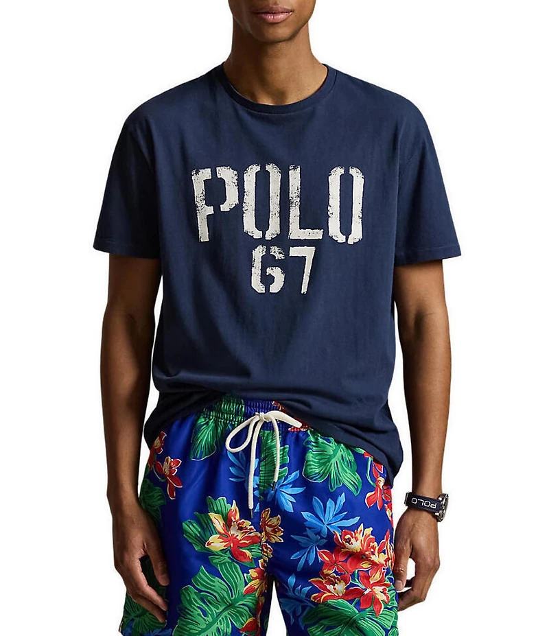 Polo Ralph Lauren Classic Fit Polo 67 Jersey Graphic Short Sleeve T-Shirt