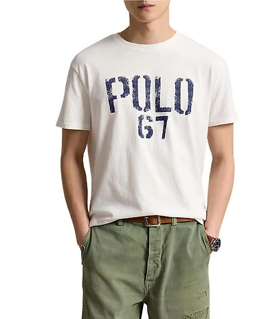 Polo Ralph Lauren Classic Fit Polo 67 Jersey Graphic Short Sleeve T-Shirt