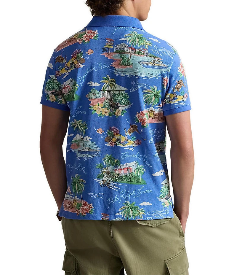 Polo Ralph Lauren Classic Fit Polo Bahamas Bear Short Sleeve Polo Shirt
