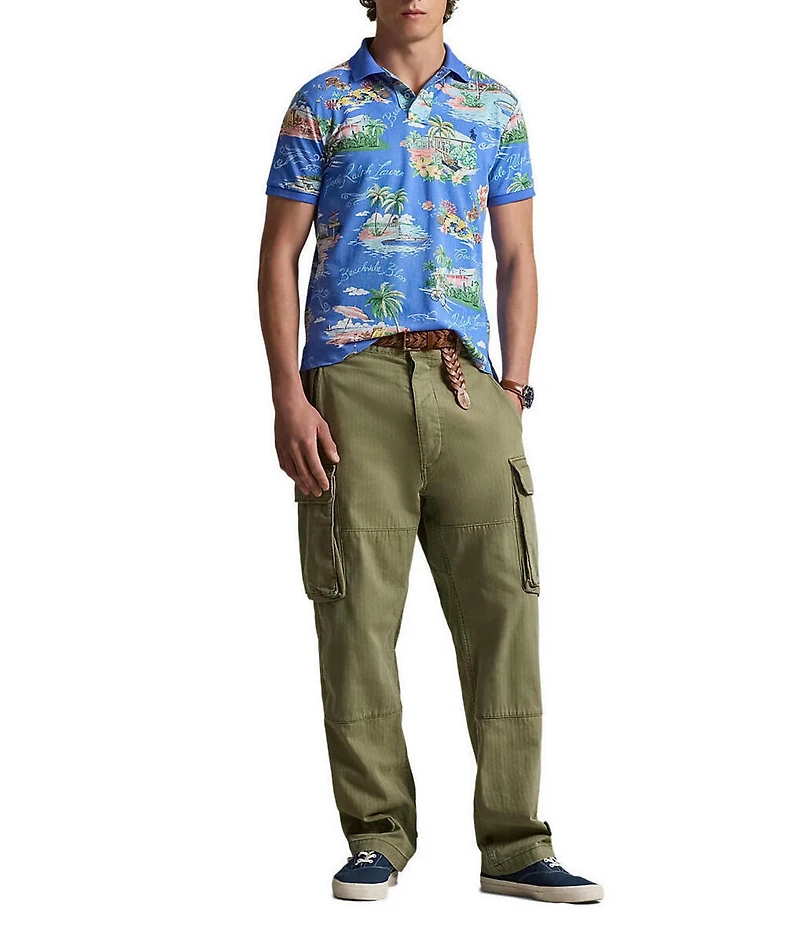 Polo Ralph Lauren Classic Fit Polo Bahamas Bear Short Sleeve Polo Shirt