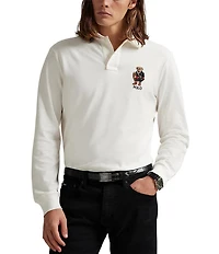 Polo Ralph Lauren Classic Fit Polo Bear Mesh Long Sleeve Polo Shirt