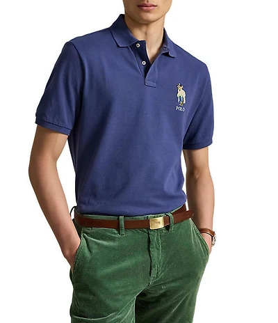 Polo Ralph Lauren Classic Fit Polo Bear Short Sleeve Mesh Polo Shirt
