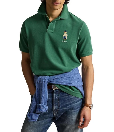Polo Ralph Lauren Classic Fit Polo Bear Short Sleeve Mesh Polo Shirt