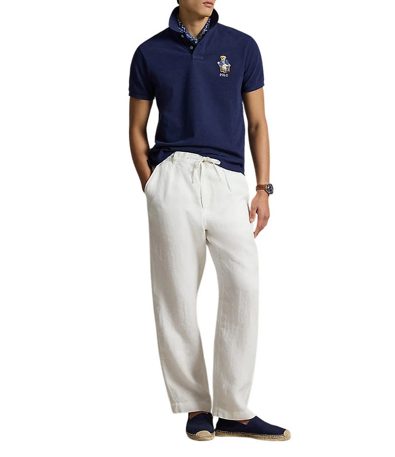 Polo Ralph Lauren Classic Fit Polo Bear Short Sleeve Mesh Polo Shirt