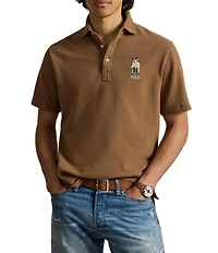 Polo Ralph Lauren Classic Fit Polo Bear Short Sleeve Mesh Polo Shirt