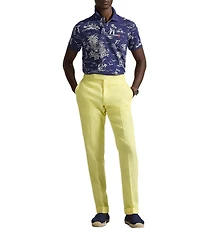 Polo Ralph Lauren Classic Fit Polo Tropical Bear Mesh Short Sleeve Polo Shirt