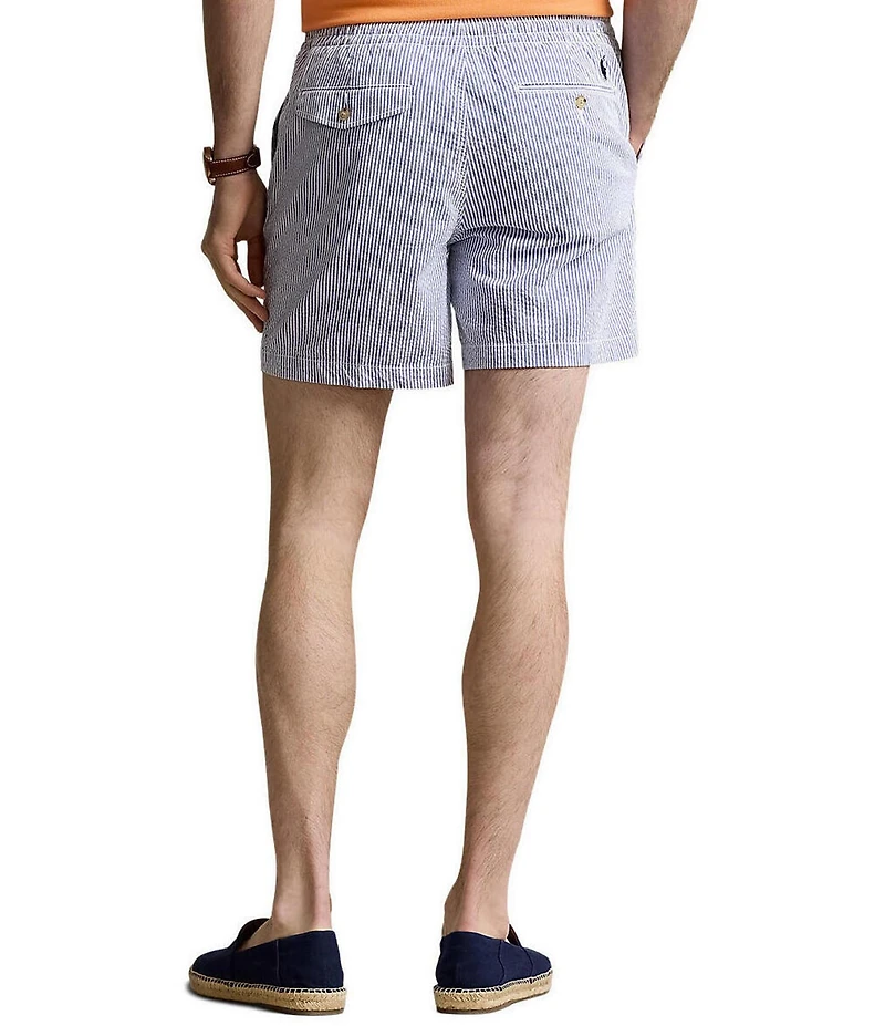 Polo Ralph Lauren Classic Fit Prepster Seersucker 6#double; Inseam Shorts
