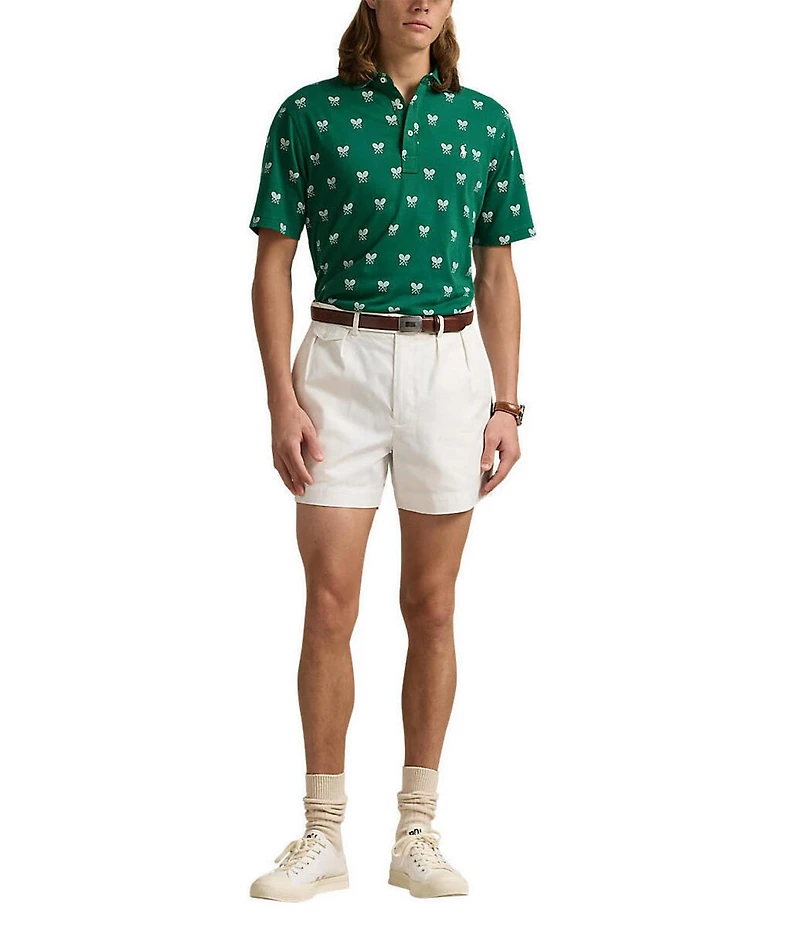 Polo Ralph Lauren Classic Fit Racquet-Print Short Sleeve Polo Shirt